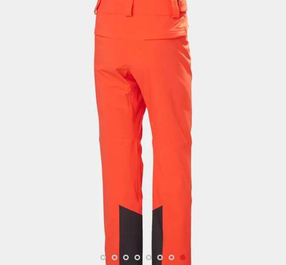Helly Hansen Sogn Cargo Insulated Ski Snowboard Pants Orange - Picture 1 of 7